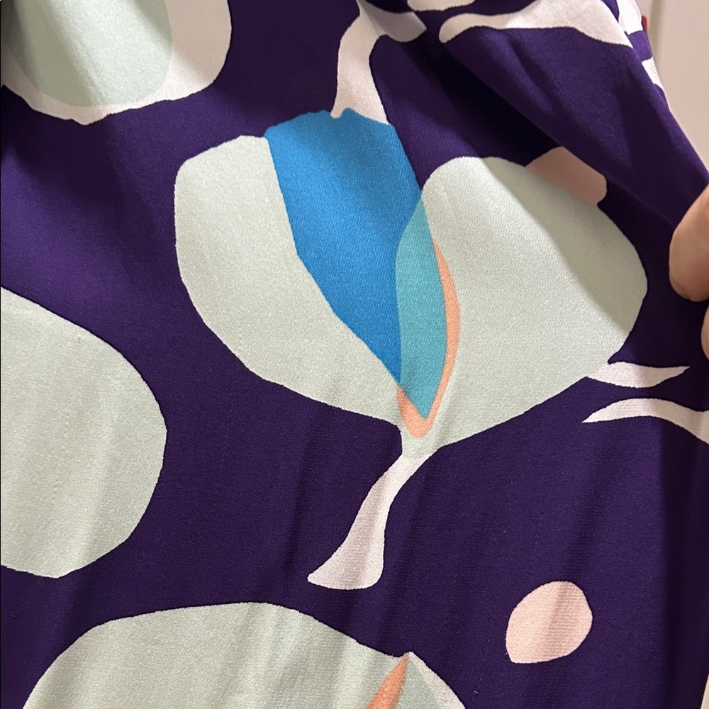 Diane Von Furstenberg Multicolor Floral Silk Pants - Picture 8 of 14